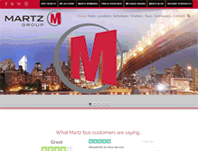 Tablet Screenshot of martztrailways.com